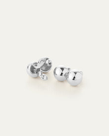 Lyra Climber Earrings | Silver Dipped Brass