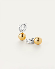 Lyra Huggies | Silver Dipped Brass Huggie