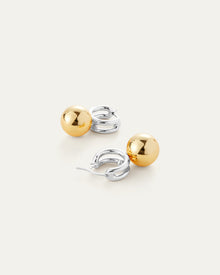 Lyra Huggies | Silver Dipped Brass Huggie