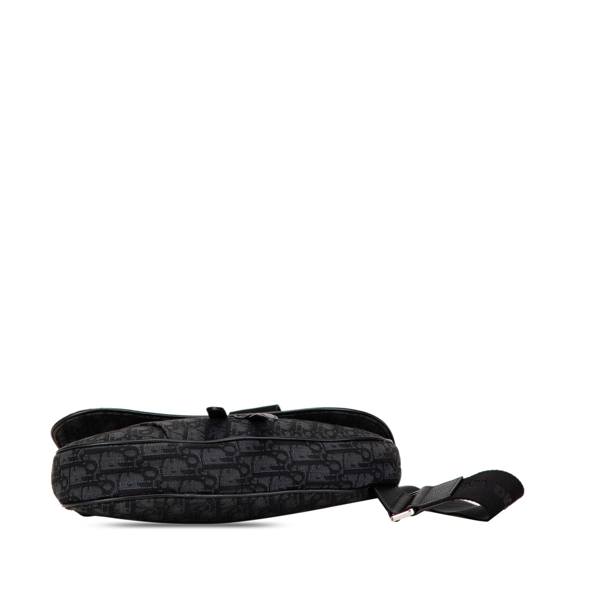 Dior | Pre-Owned Oblique Canvas Saddle Crossbody | Black