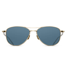 M3088 Aviator Sunglass | Brushed Gold | Blue Grey Lens | 55MM