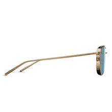 M3088 Aviator Sunglass | Brushed Gold | Blue Grey Lens | 55MM