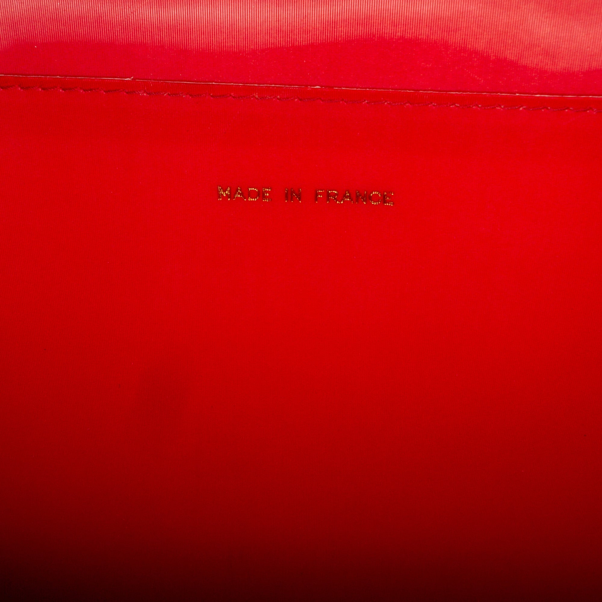 Chanel | Pre-Owned Holographic Chain Shoulder Bag | Red