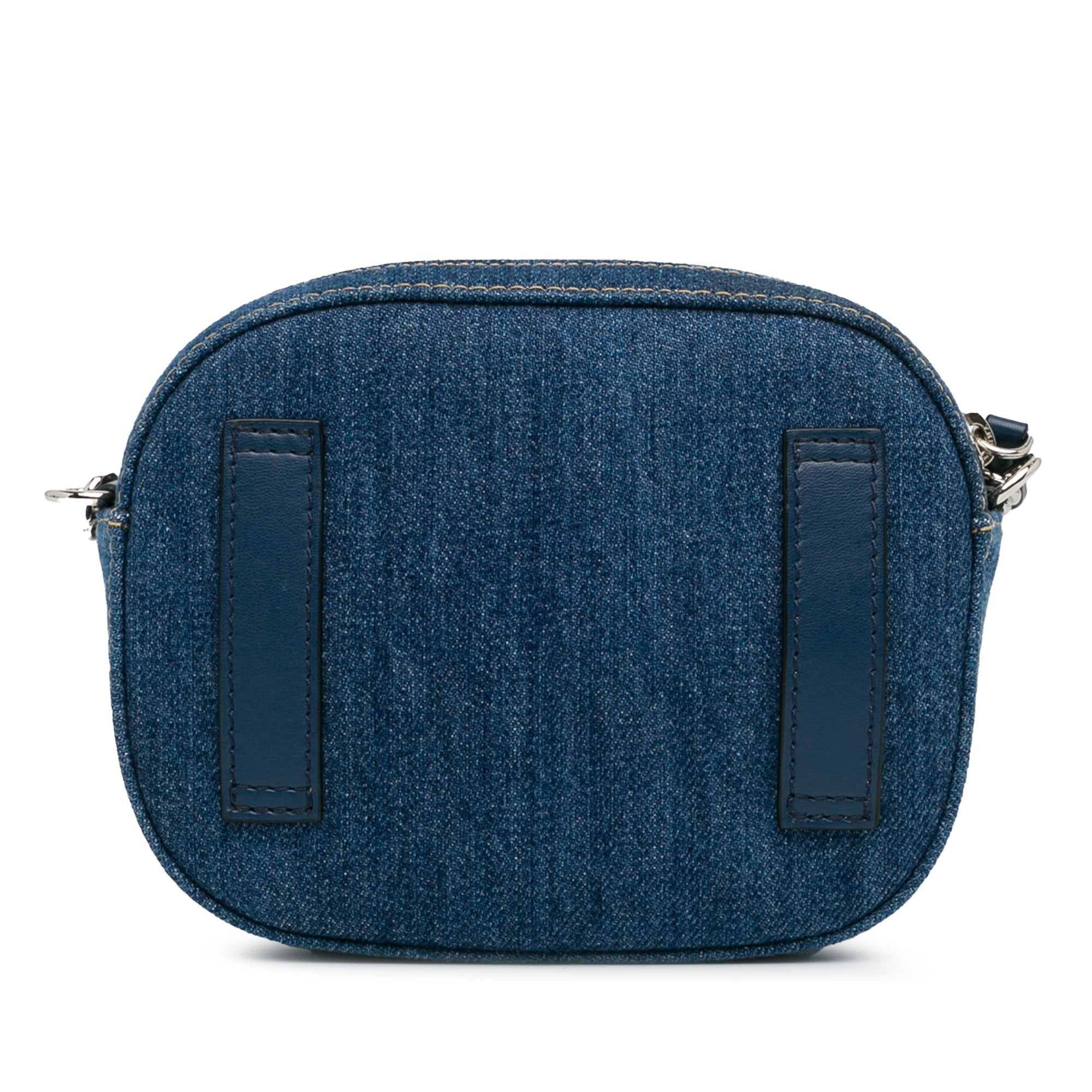 Stella McCartney | Pre-Owned Denim Logo Crossbody Bag | Blue
