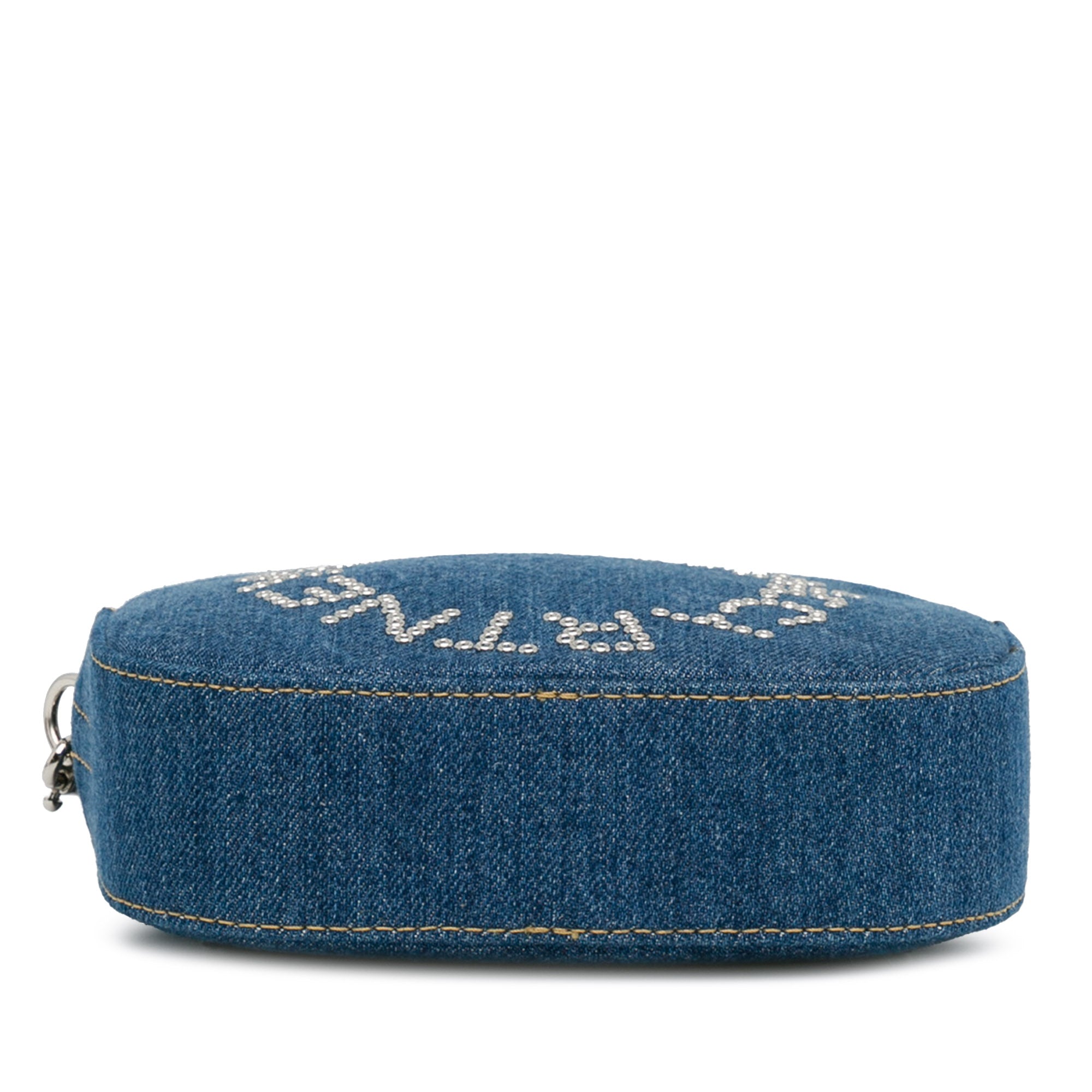 Stella McCartney | Pre-Owned Denim Logo Crossbody Bag | Blue