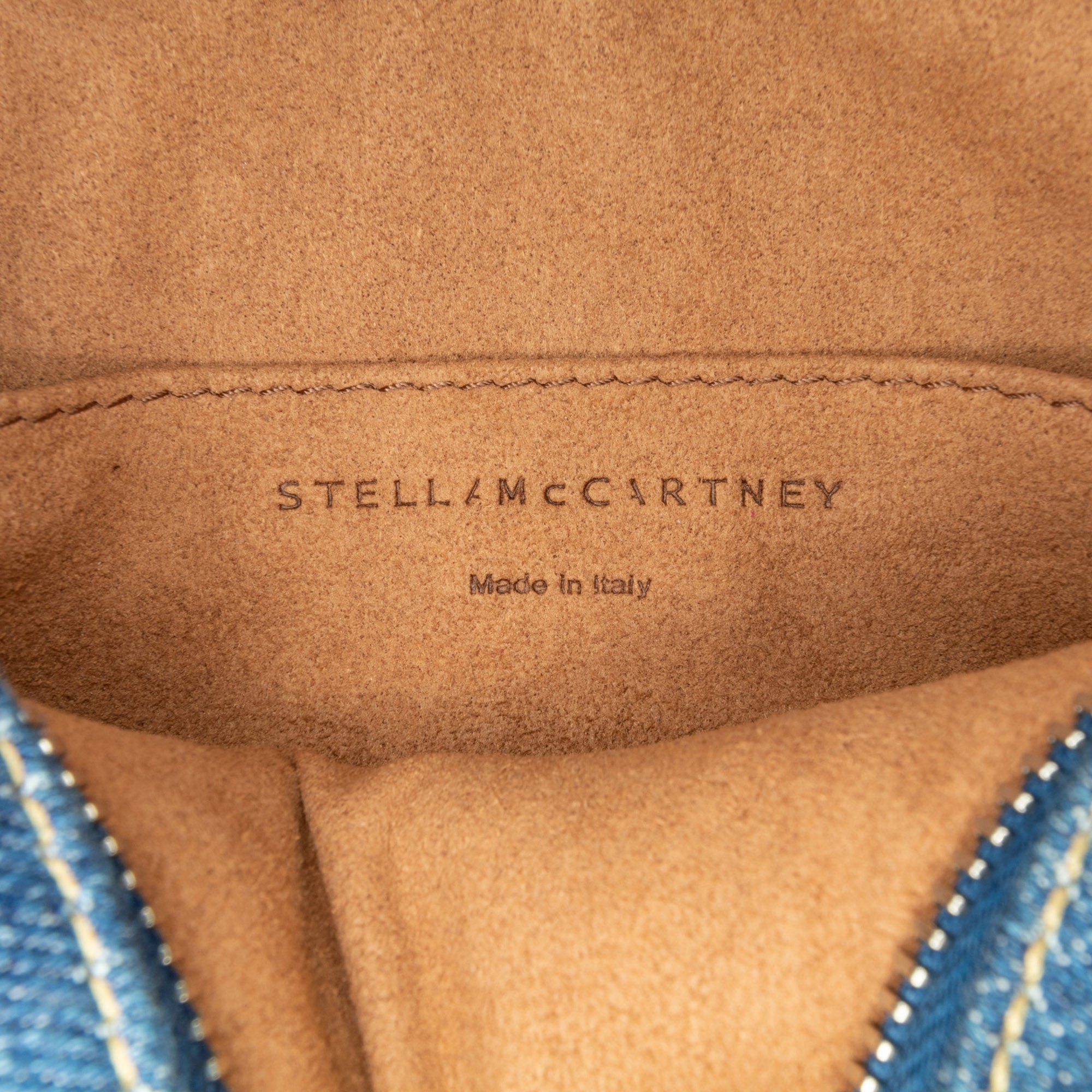 Stella McCartney | Pre-Owned Denim Logo Crossbody Bag | Blue