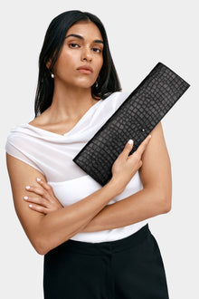#Black Croc Print