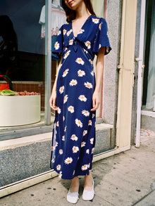 Jess Dress | Navy Daisy