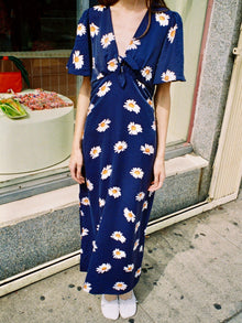 Jess Dress | Navy Daisy