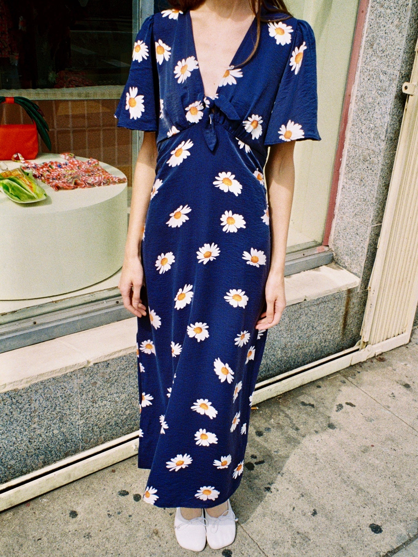 Jess Dress | Navy Daisy