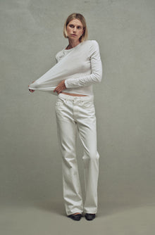 AMO Denim | Marcenia Boot in Eggshell