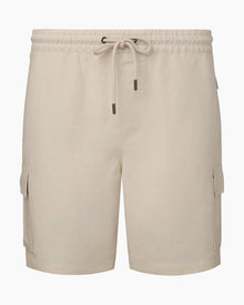 Mens | Air Linen Pull-on Cargo Short | Stone
