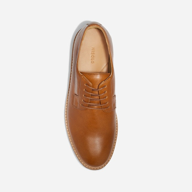 Mens | Rey Everyday Derby Lug | British Tan