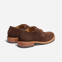 Mens | Rey Everyday Derby Lug | Umber Brown Suede