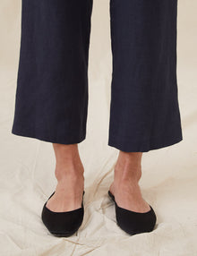 Womens | The Cocktail Pants in Linen | Midnight