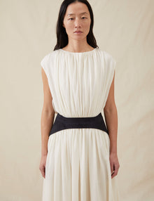 Womens | The Soft Gathered Dress | Ivory