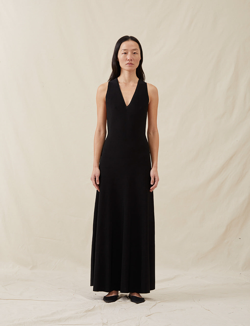 Womens | The Twist-Back Dress | Black