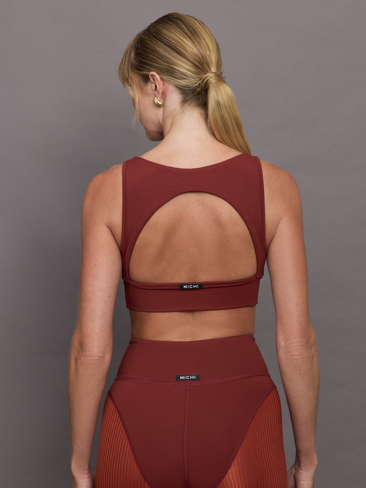 Michi | Verve Longline Bra | Terracotta