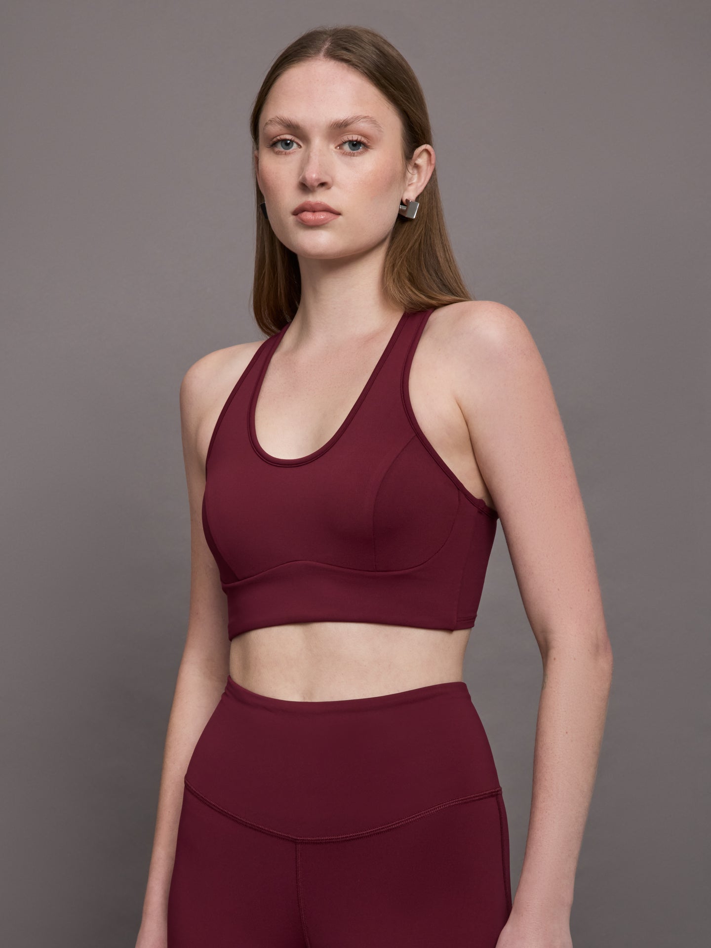 Michi | Instinct Longline Bra | Burgundy