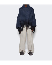 MISBHV | Men | Coated Bulky Knitted Hoodie | Blue