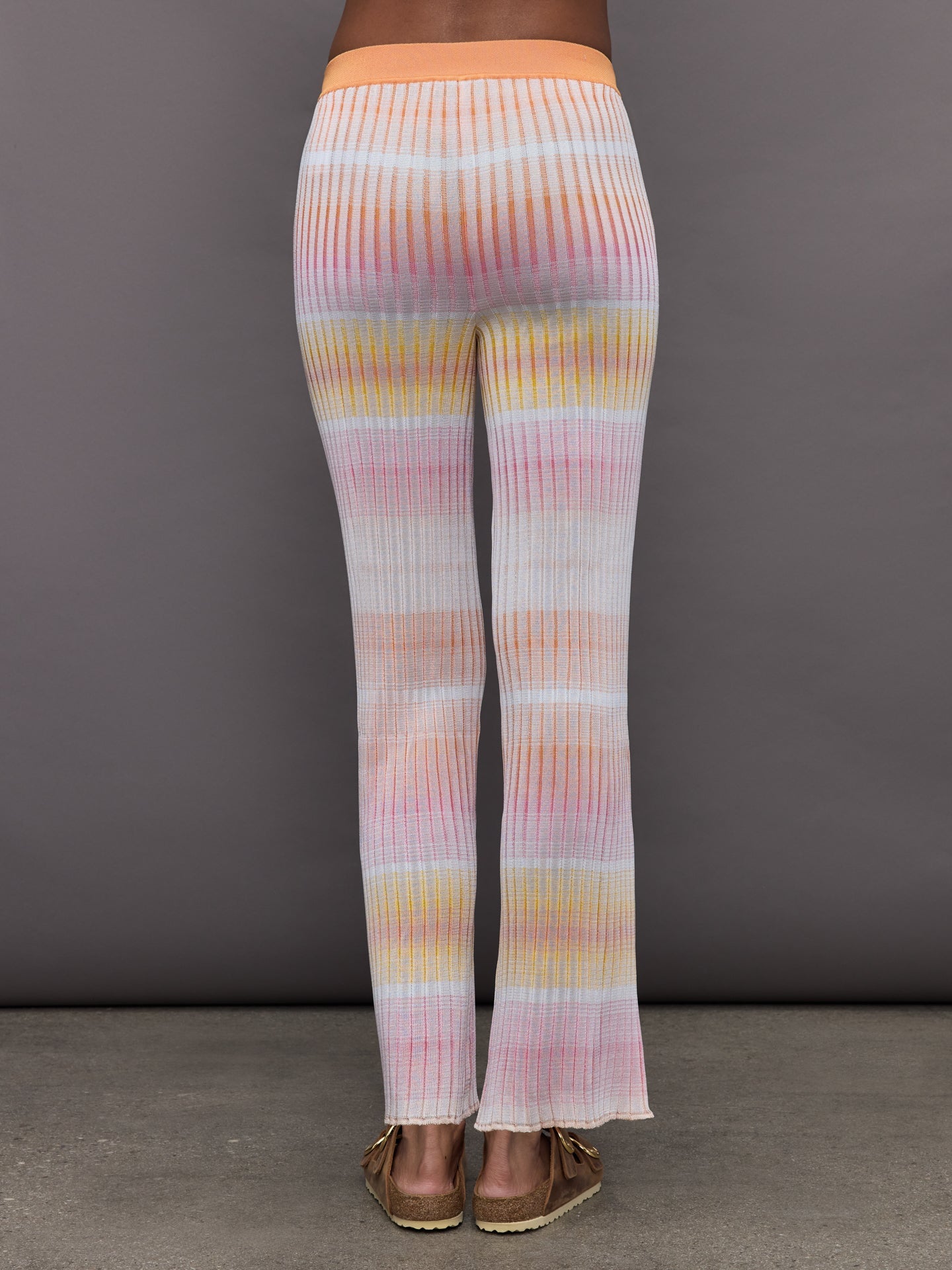 Missoni | Straight Ribbed Trousers | Orange/Multi