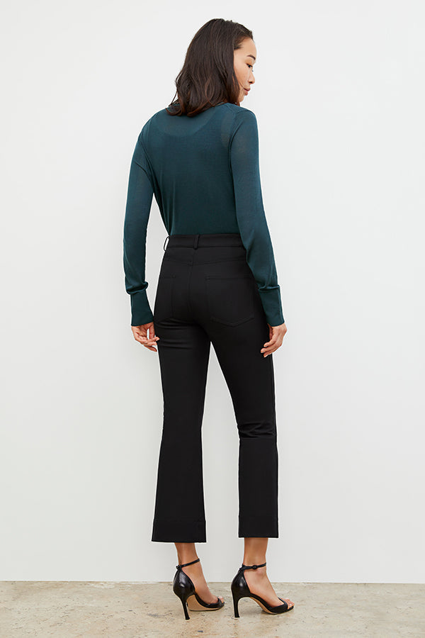 Back image of a woman wearing the Archie Jean in Blac | Exclude