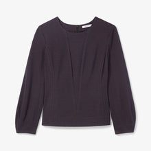 Packshot image of the rashida top in navy multi