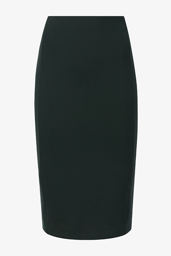 Packshot image of the Chantal Skirt - Light Scuba in Forest | Exclude | Still