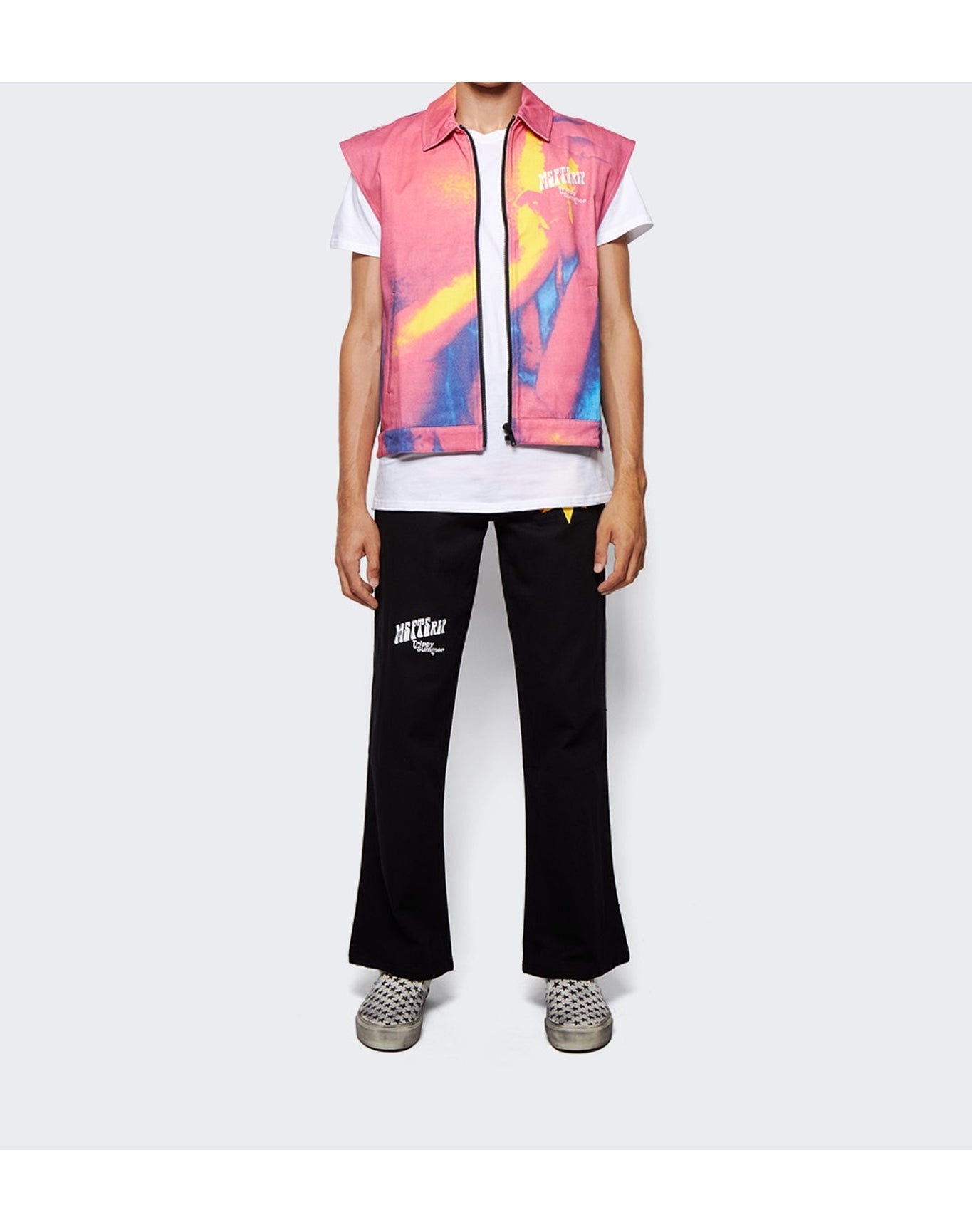 MSFTSrep | Men | Trippy Summer Workwear Vest | Multicolor