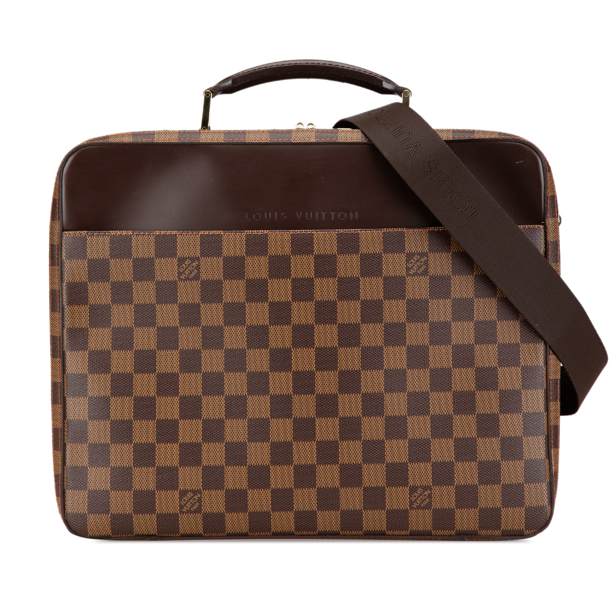 Louis Vuitton | Pre-Owned Damier Ebene Porte Ordinateur Sabana | Brown