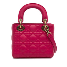 Dior | Pre-Owned Mini Lambskin Cannage Lady | Pink