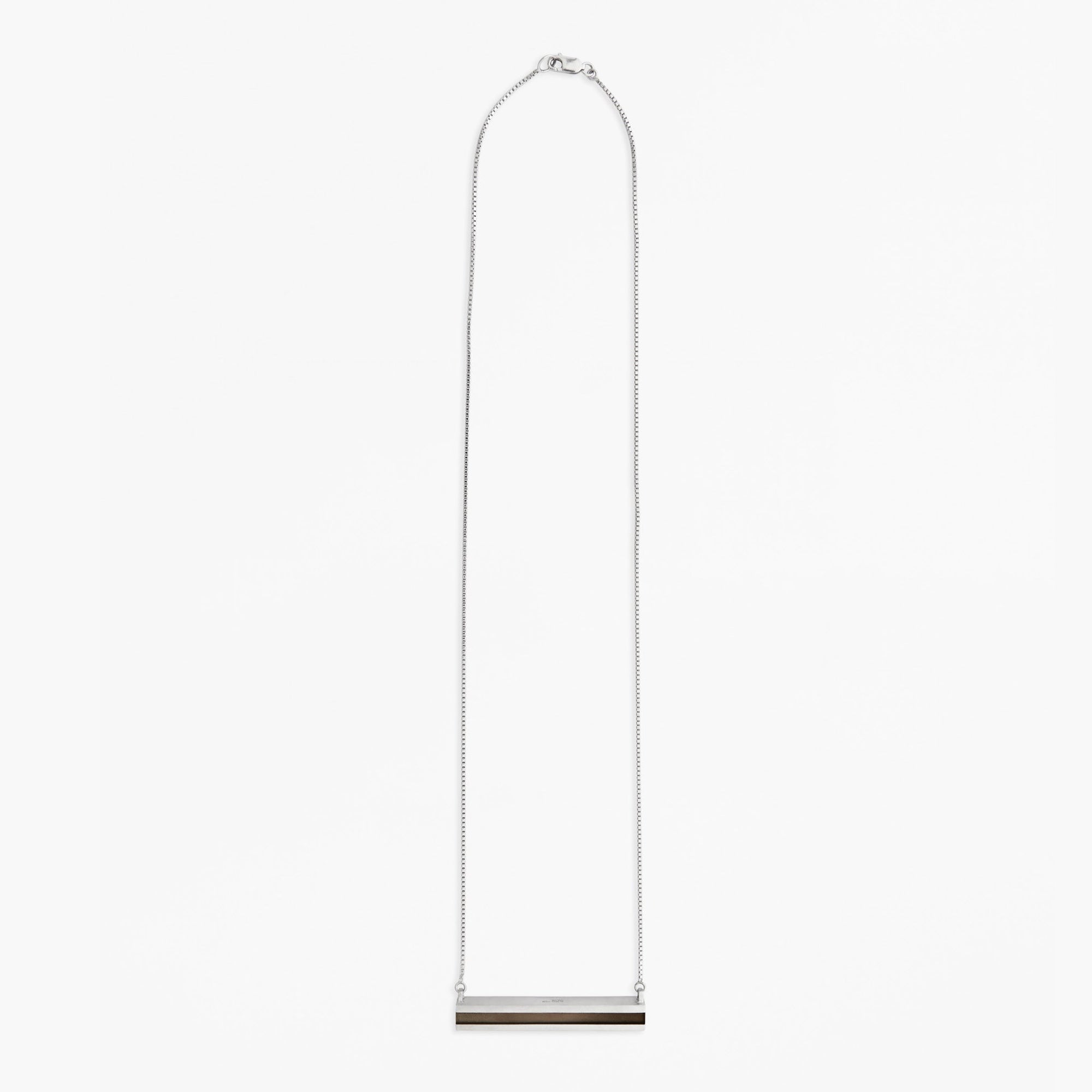 Inverse Pendant | Sterling Silver | Smokey Quartz