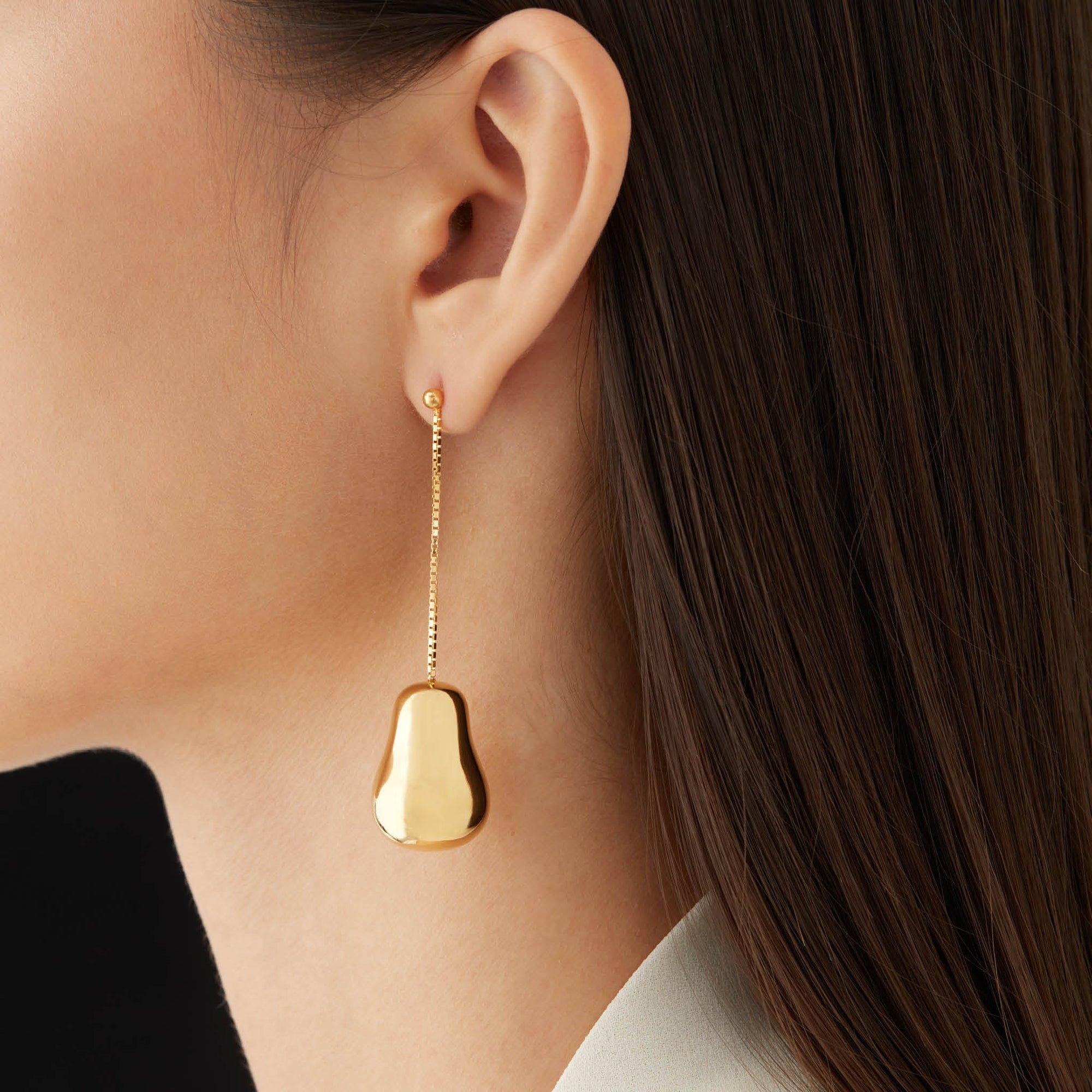 Pear Earrings | 18K Gold-Plated on Brass