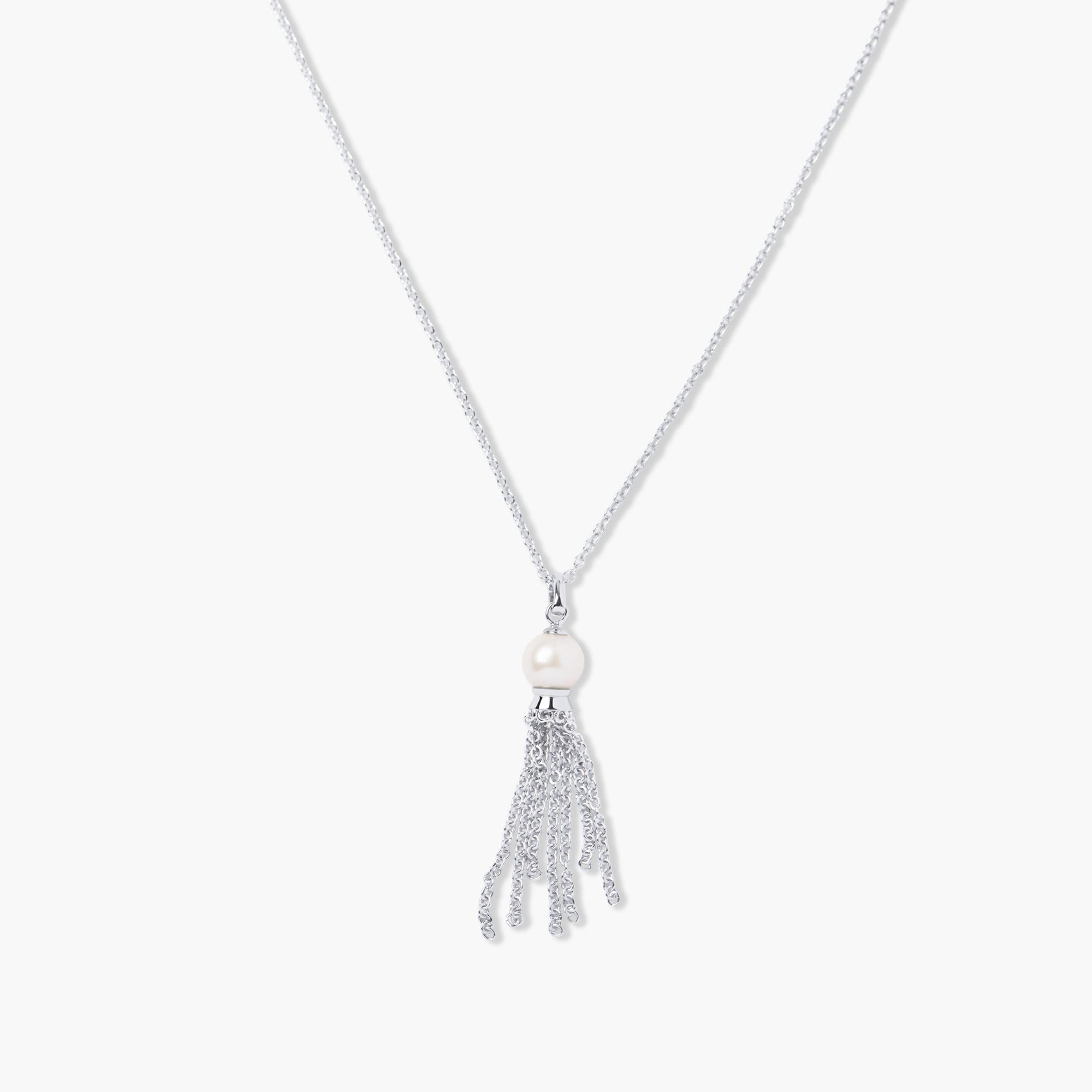 Fringe Necklace | Sterling Silver | Freshwater Pearls