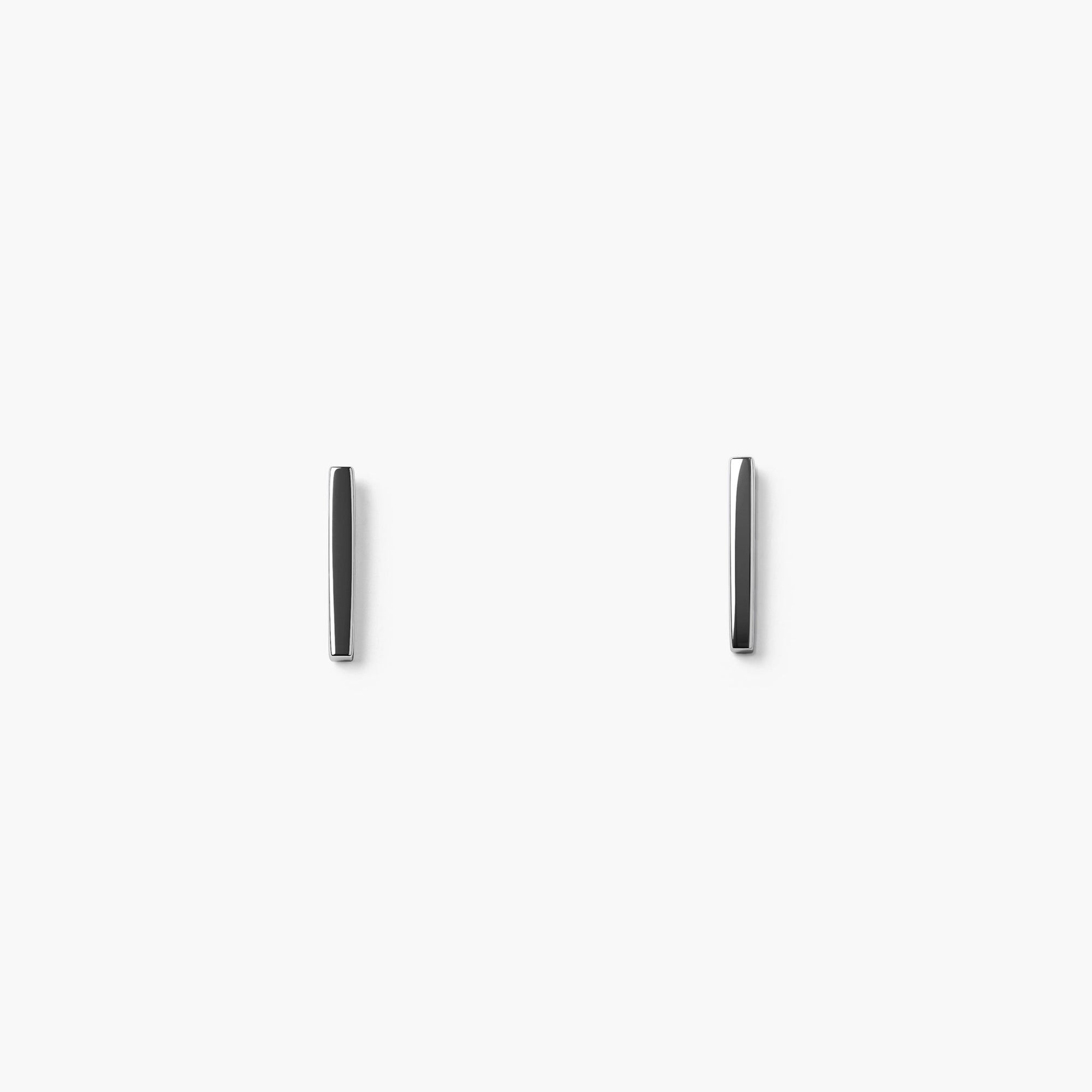 Neo Bar Earrings | Sterling Silver
