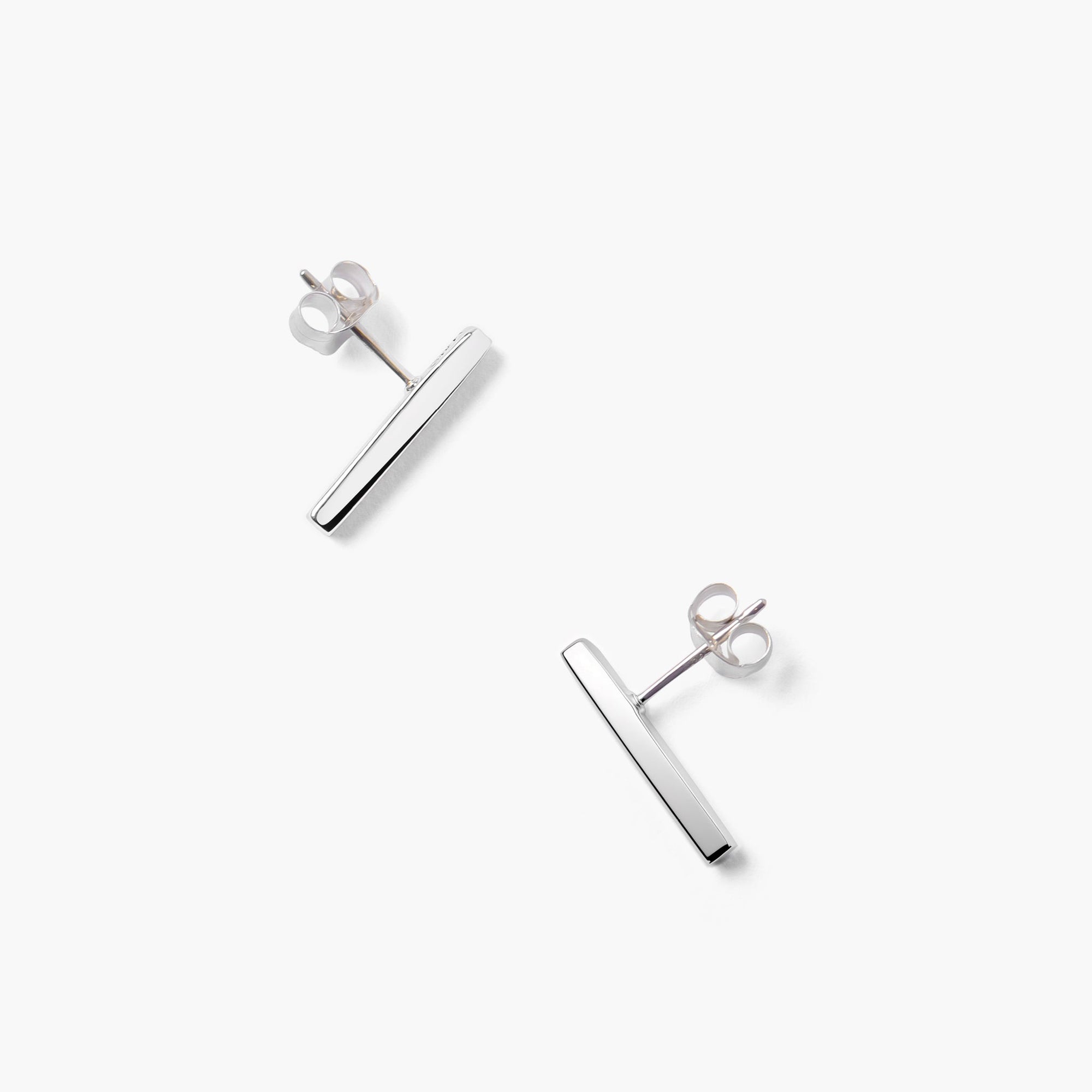 Neo Bar Earrings | Sterling Silver