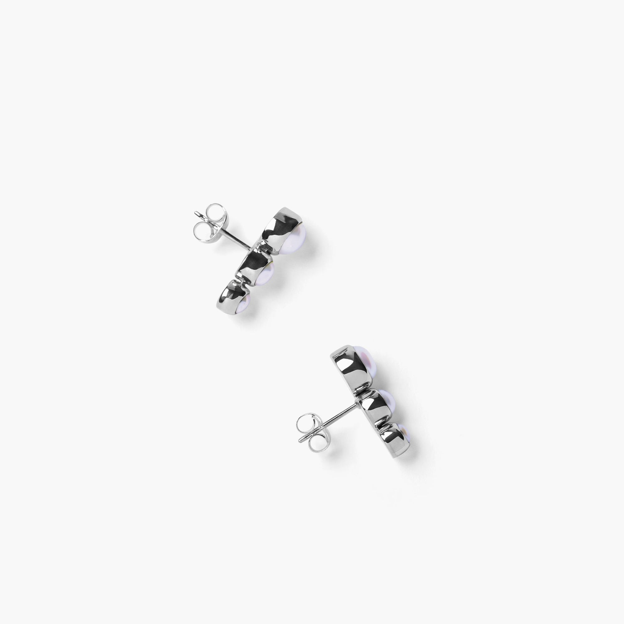 Trio Earrings | Sterling Silver | Freshwater Pearls
