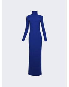 Mônot | Women | High Neck Backless Dress | Blue