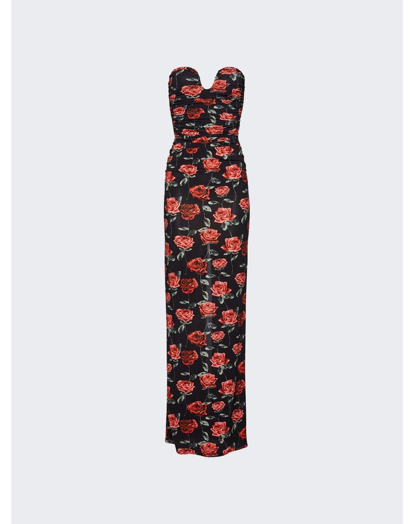 Magda Butrym | Women | Bustier Maxi Dress | Black Floral Print