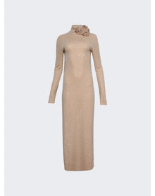 Magda Butrym | Women | Crystal Embellished Open-back Gown | Beige