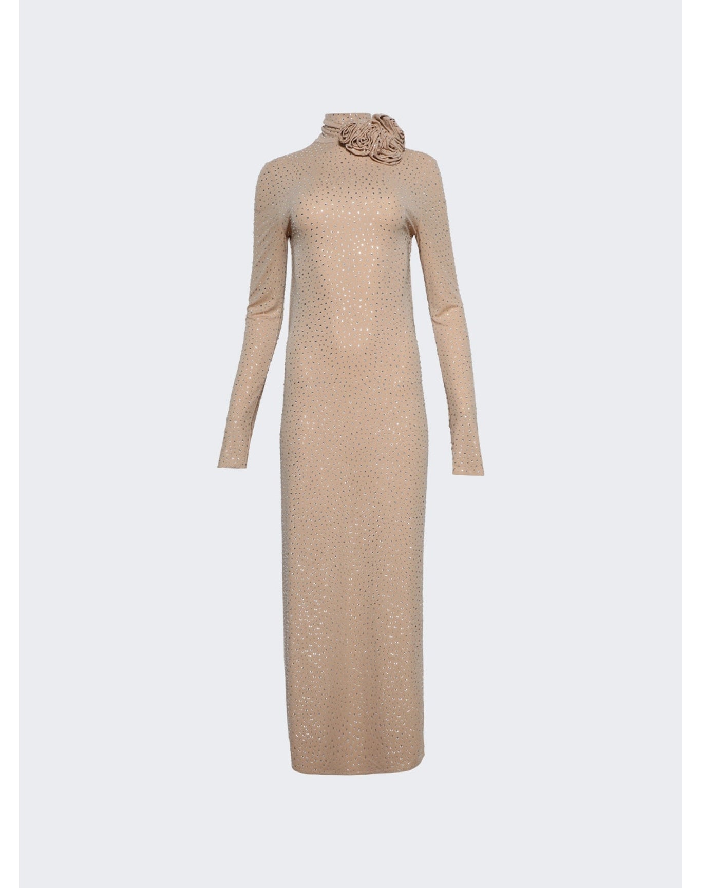 Magda Butrym | Women | Crystal Embellished Open-back Gown | Beige