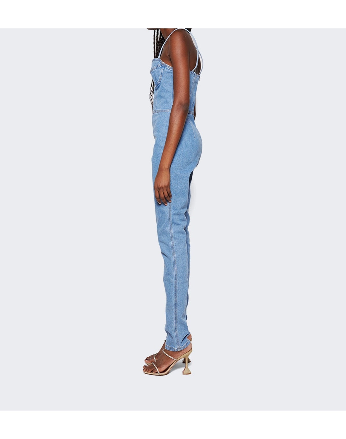 Magda Butrym | Women | Denim Bustier Jumpsuit | Blue