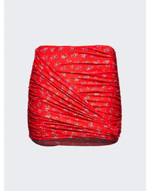 Magda Butrym | Women | Draped Mini Swim Skirt | Red