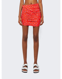 Magda Butrym | Women | Draped Mini Swim Skirt | Red