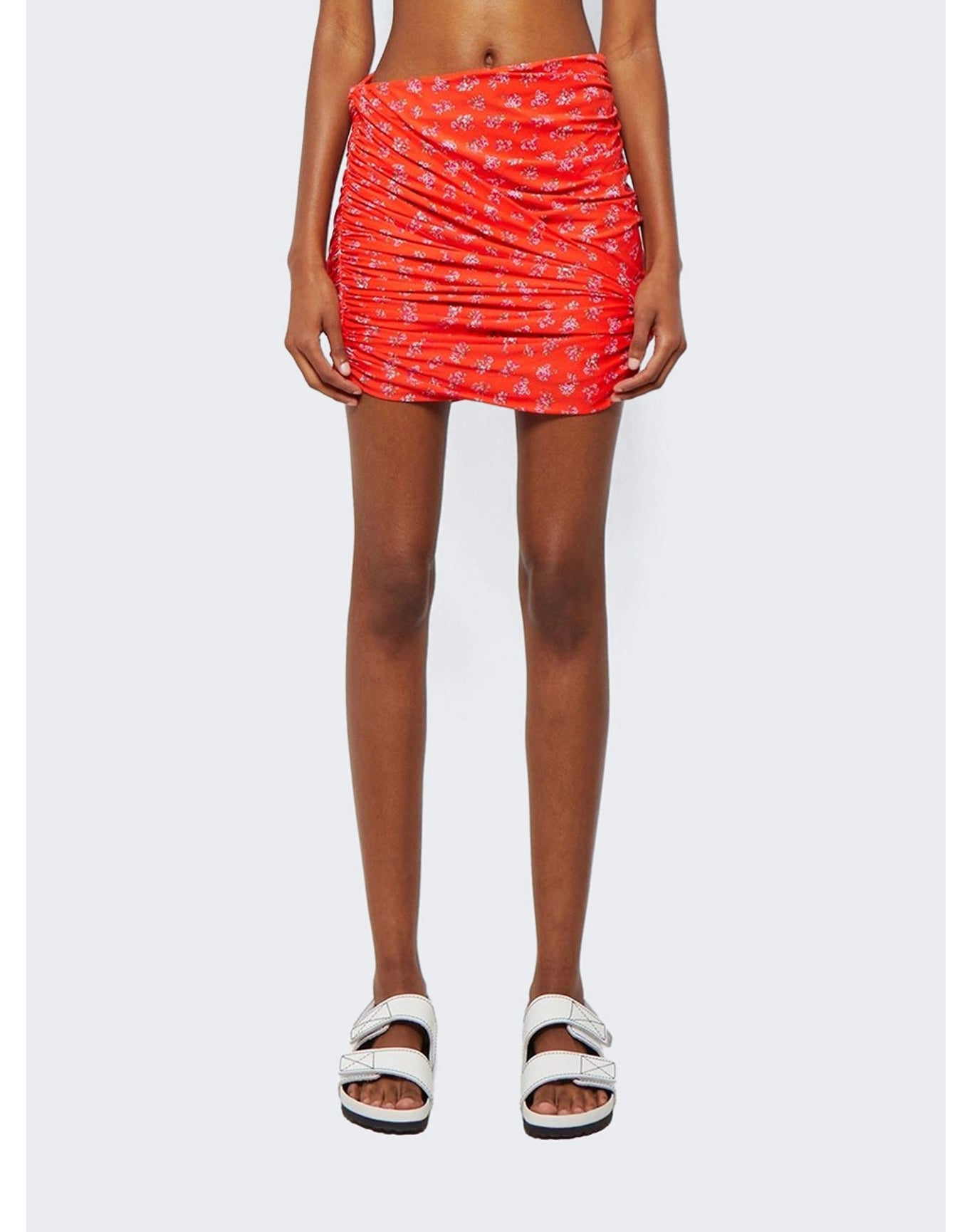 Magda Butrym | Women | Draped Mini Swim Skirt | Red