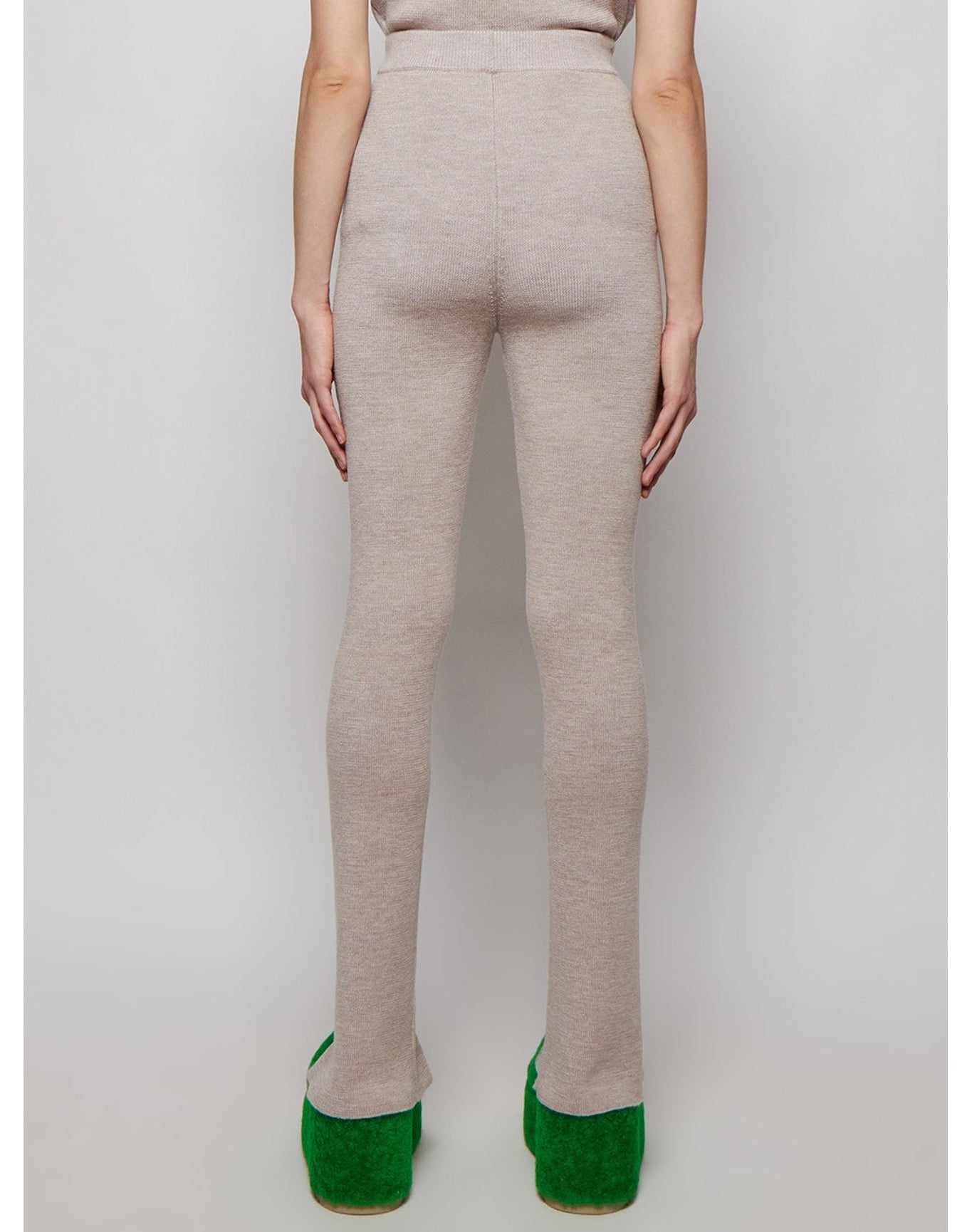Magda Butrym | Women | Fitted Knit Trousers | Beige