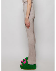 Magda Butrym | Women | Fitted Knit Trousers | Beige