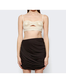 Magda Butrym | Women | Flower Cup Crochet Top | Cream
