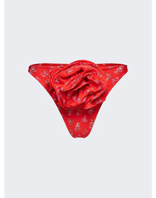 Magda Butrym | Women | High Leg Swim Bottoms | Red
