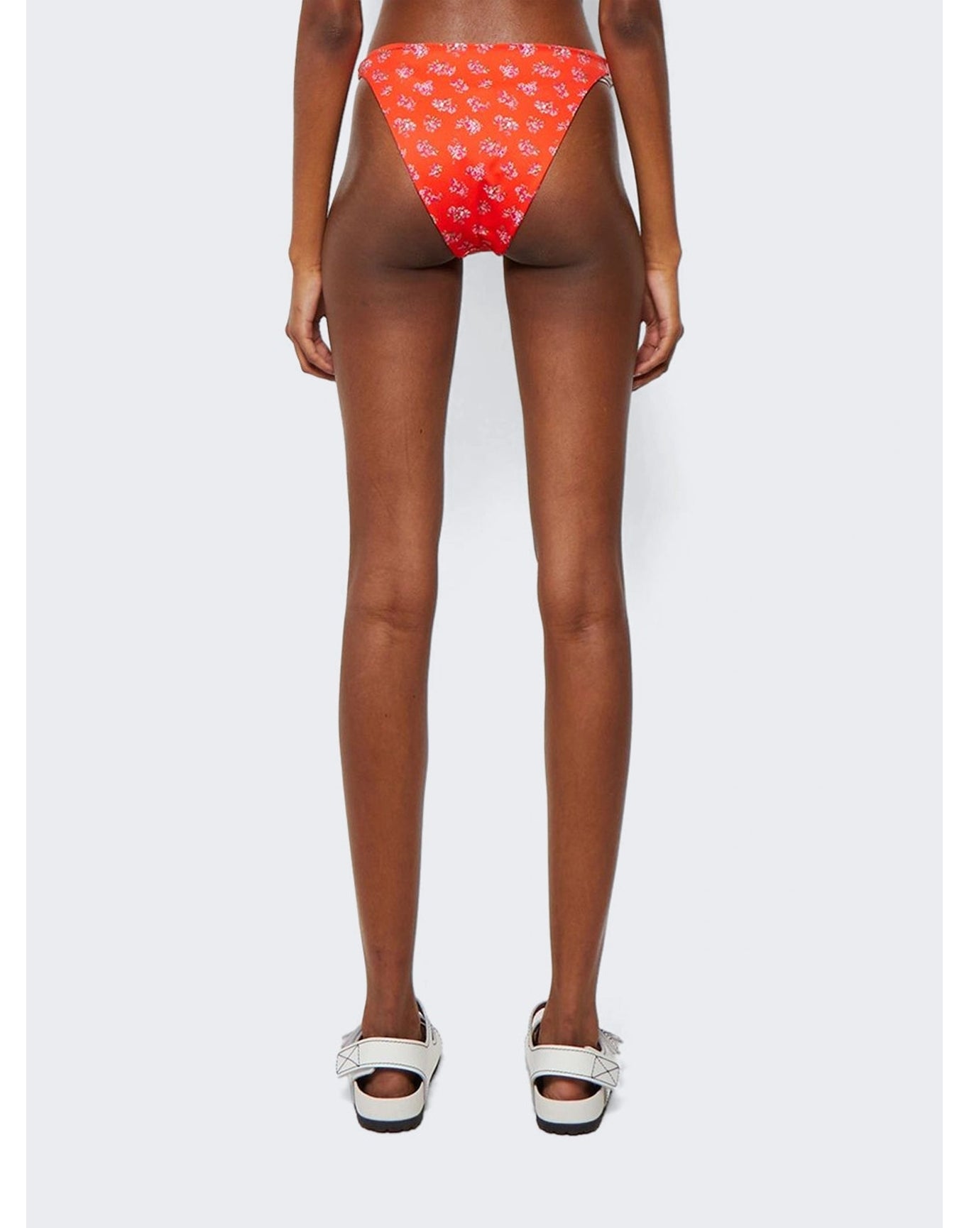 Magda Butrym | Women | High Leg Swim Bottoms | Red